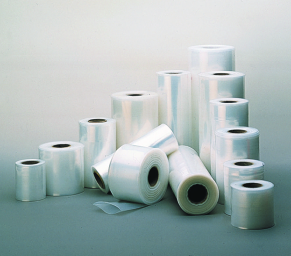 Plastic film, rolls