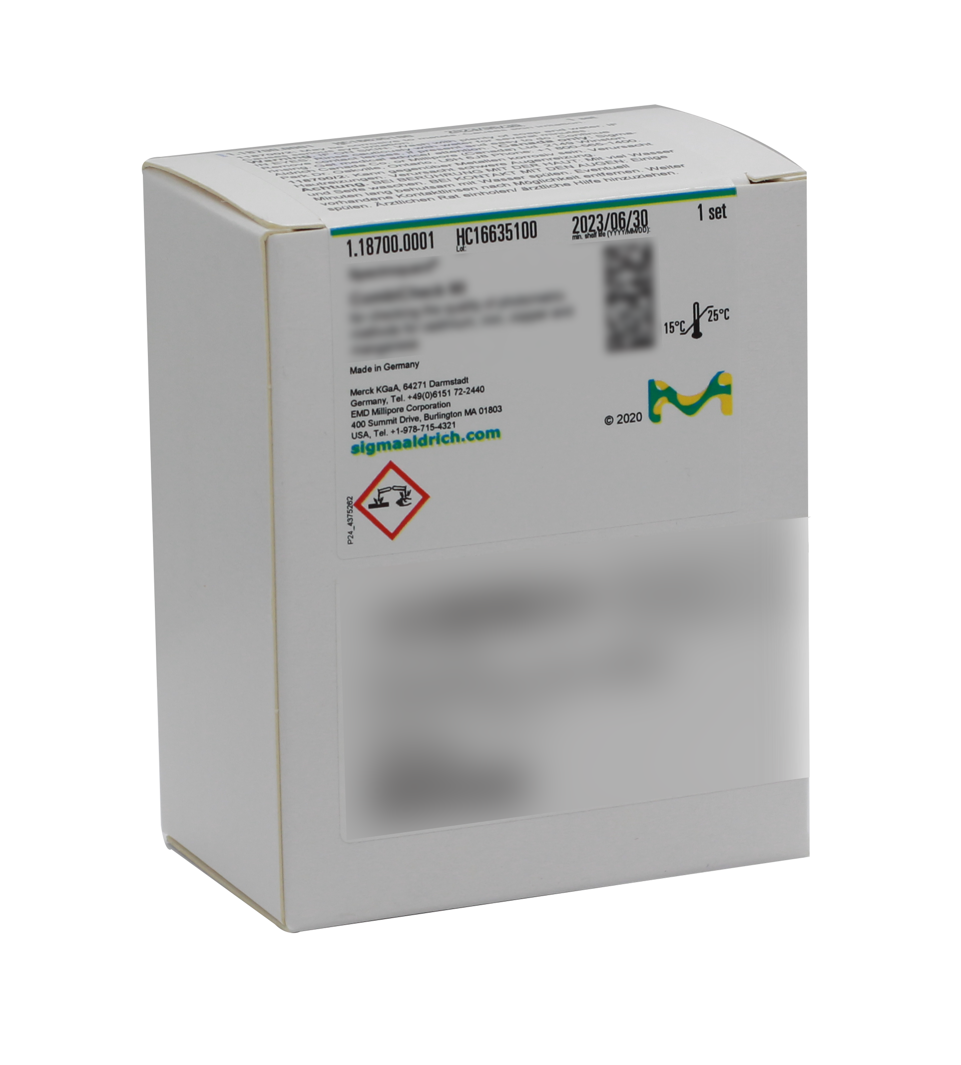 Spectroquant® Blei-Reagenzientest, 0,010 - 5,00 mg/l Pb