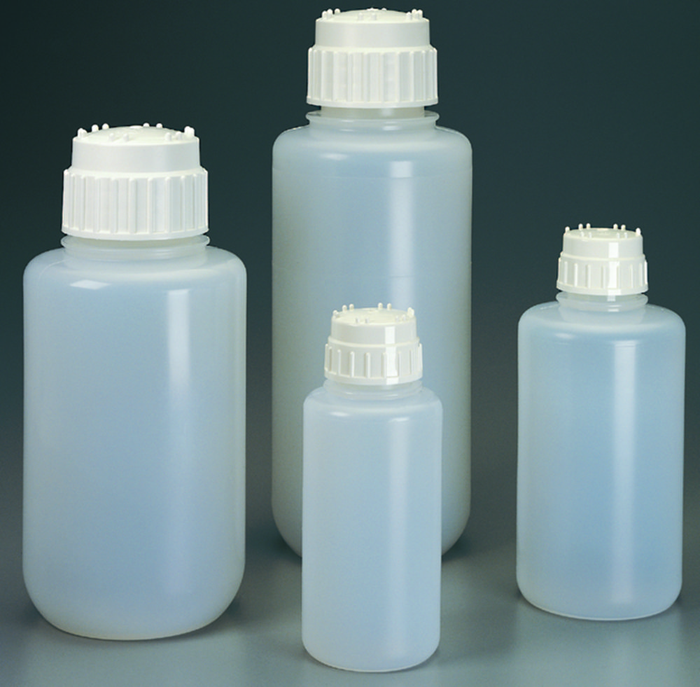 Heavy-duty vacuum bottles, PP, with screw cap, PP