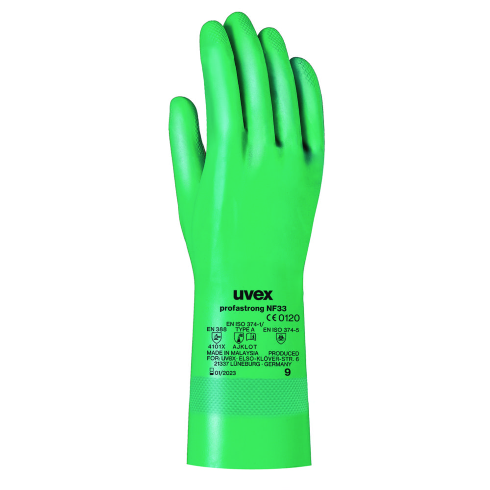 Chemical Protection Glove uvex profastrong NF33, Nitrile