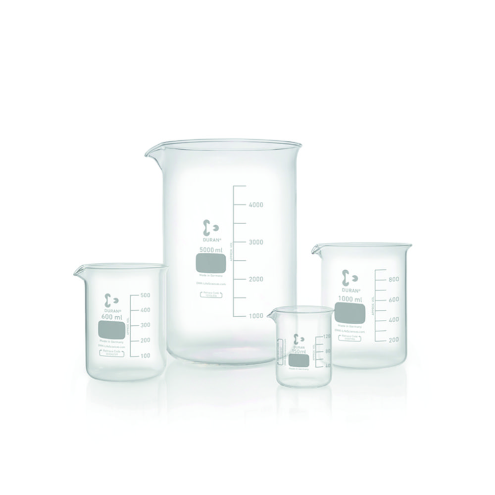 Beakers glass, DURAN®, low form