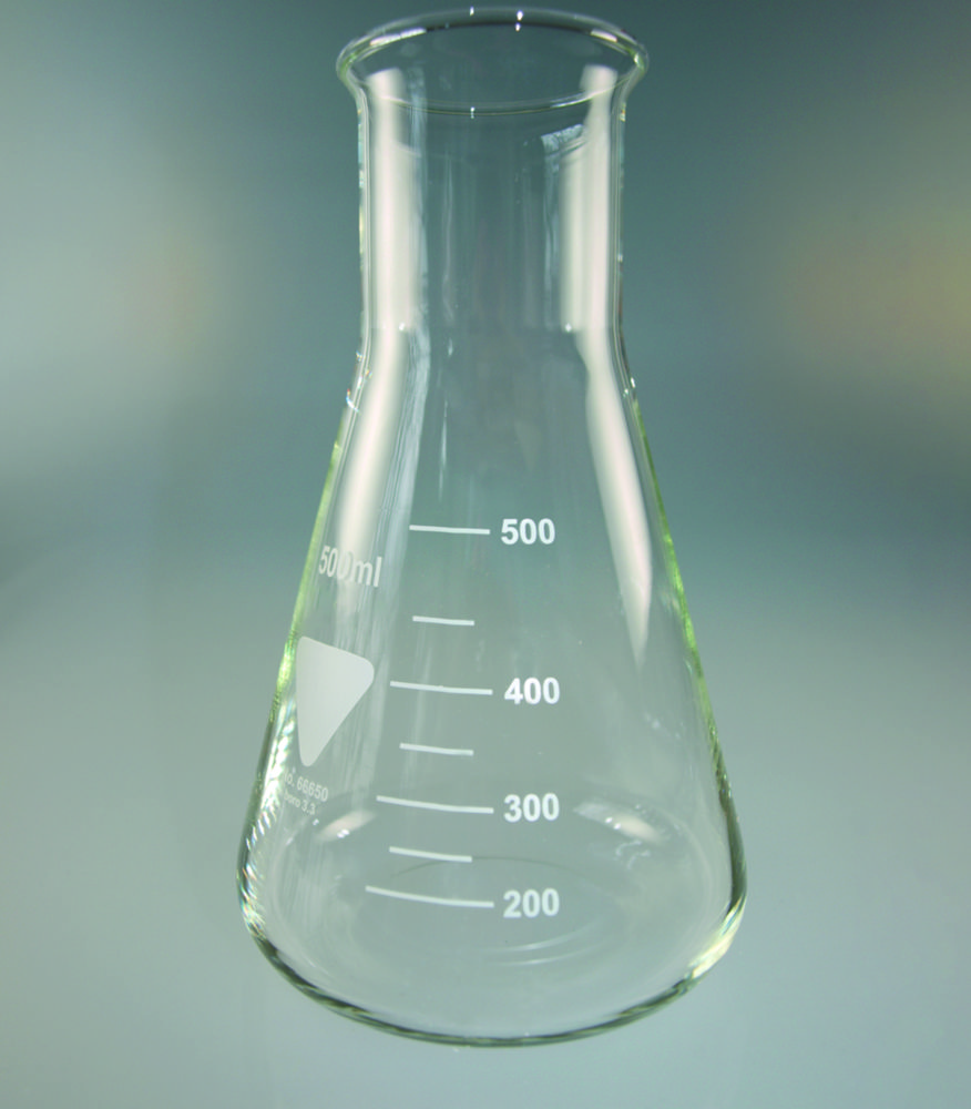 Erlenmeyer flasks, Borosilicate glass 3.3, wide neck | Nominal capacity: 200 ml