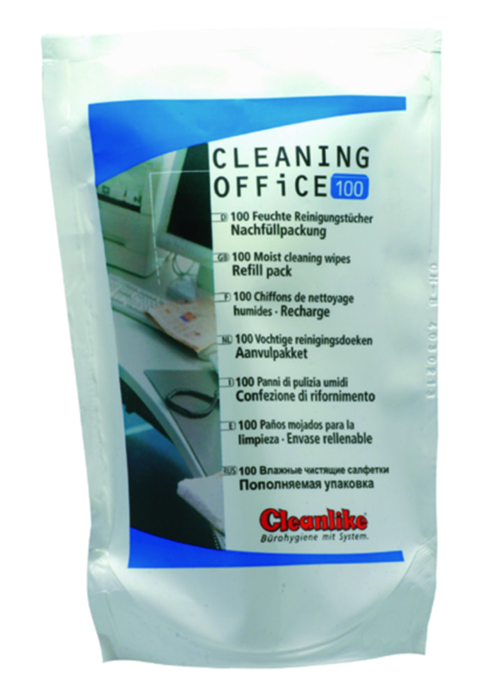 Cleaning Office, technical cleaning cloths with alcohol, refill pack