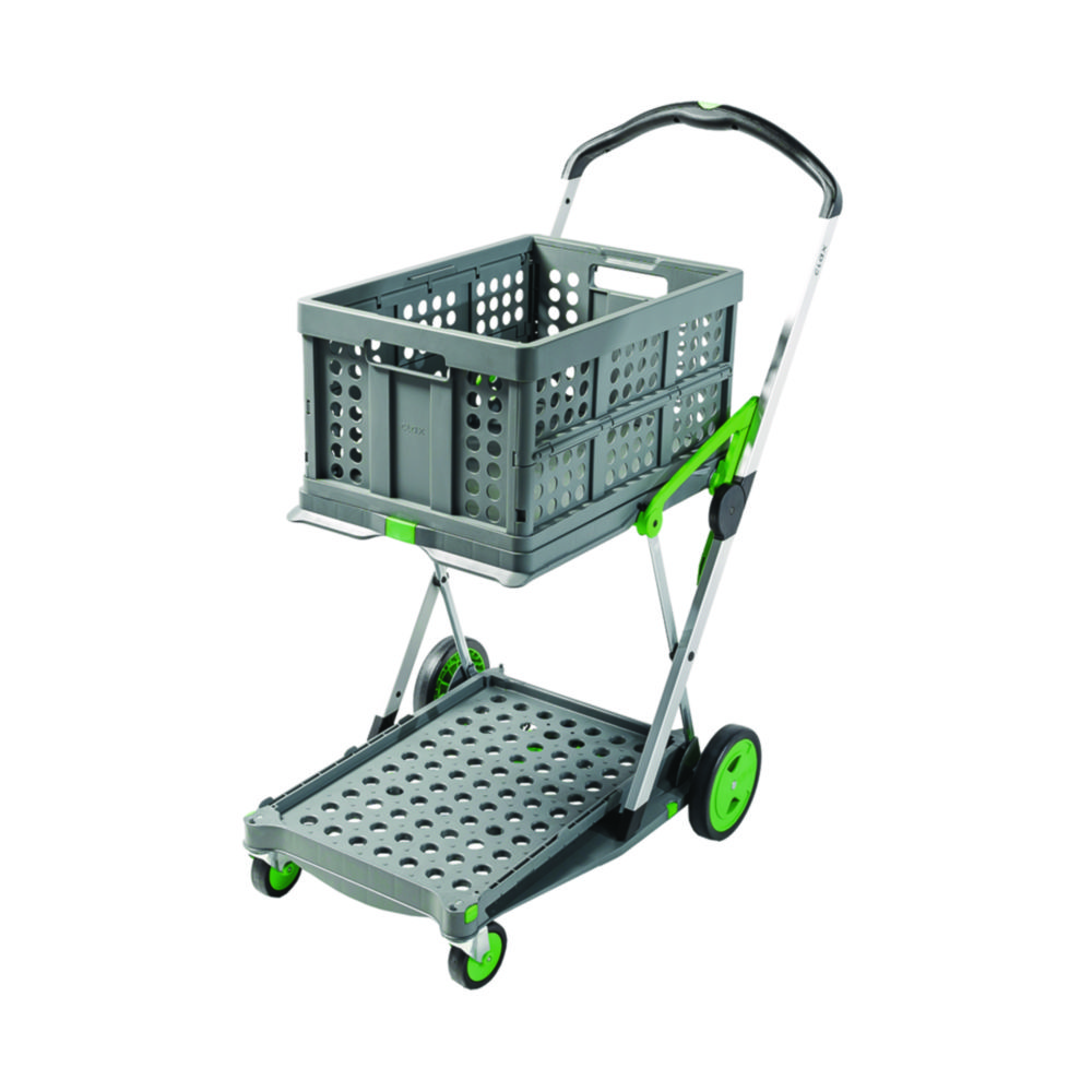 Laboratory Trolley clax Mobil comfort with Box, Green Edition