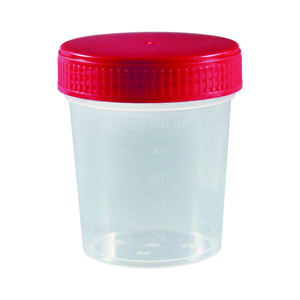 LLG-Multipurpose containers, PP, with screw cap, individually wrapped