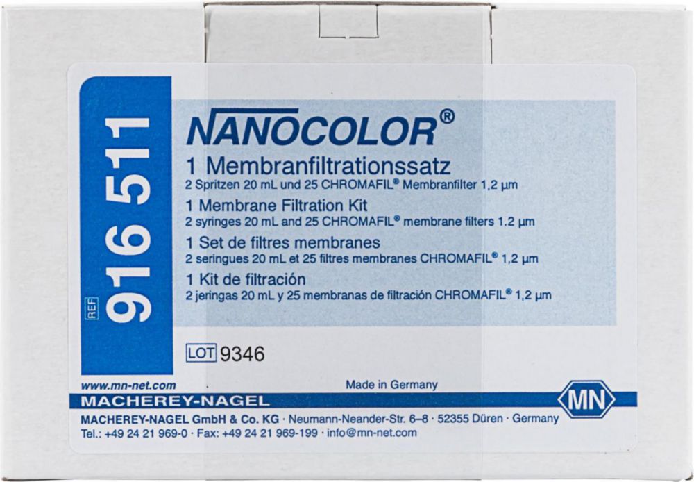 Zubehör NANOCOLOR®, Membranfiltration