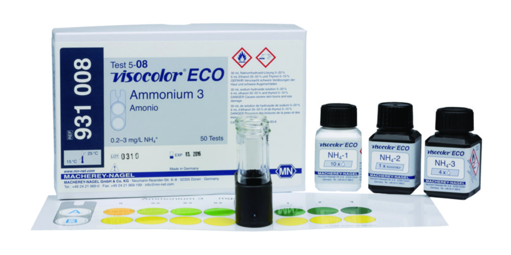 Test kits, VISOCOLOR®ECO for water analysis