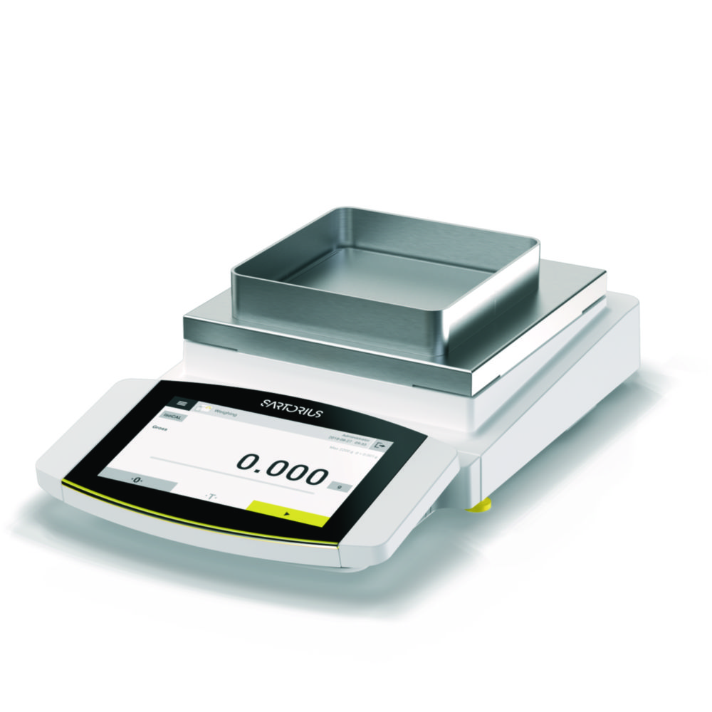 Precision balances Cubis® II, with stainless steel draft shield