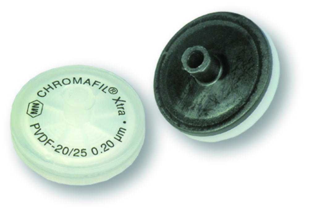 Syringe filter CHROMAFIL®, Polyvinylidenfluoride (PVDF), with glass fibre prefilter