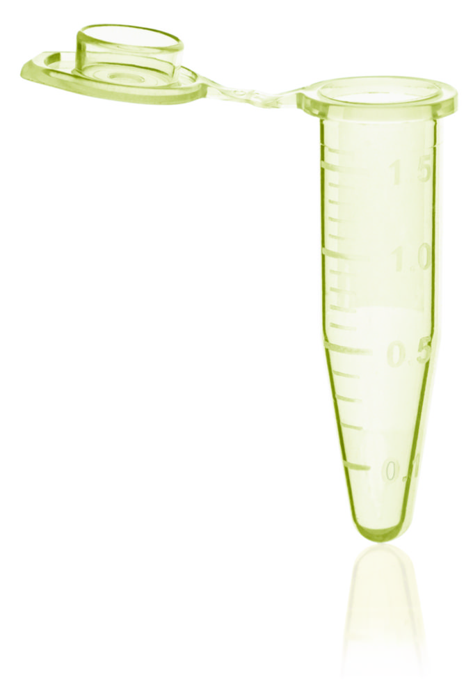 Reaction tubes with attached lid, PP, BIO-CERT® PCR QUALITY