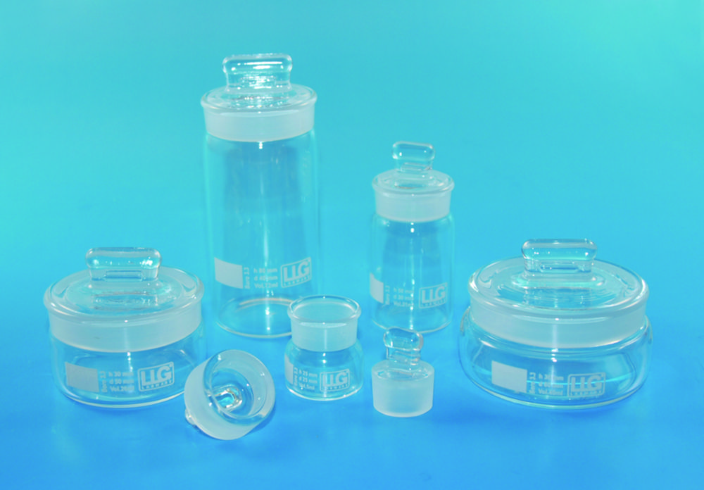 LLG-Weighing bottles with NS lid, Borosilicate glass 3.3