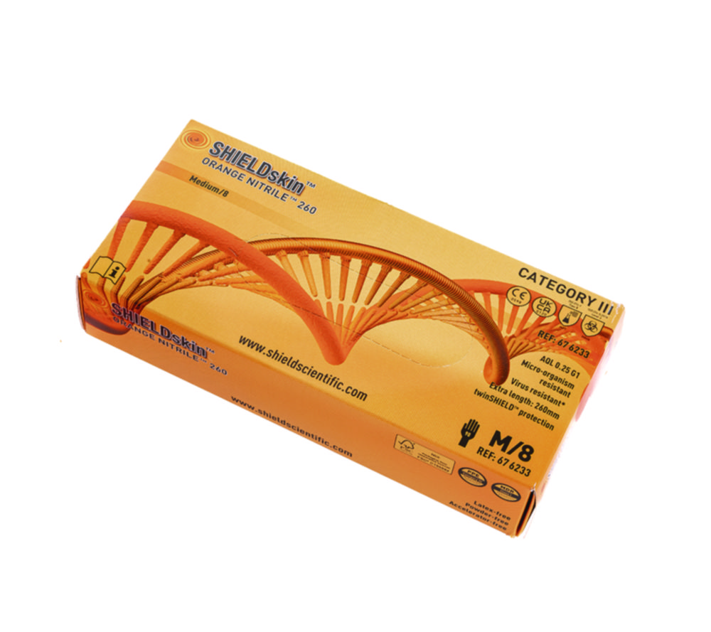 Einmalhandschuhe SHIELDskin ORANGE NITRILE™ 260