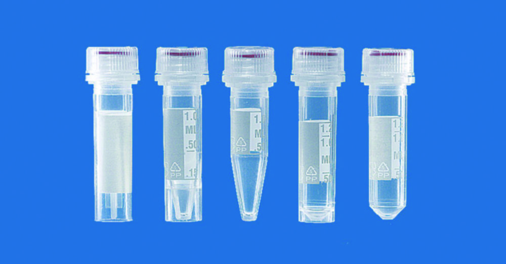 Microtubes, PP, with screw-cap, PP