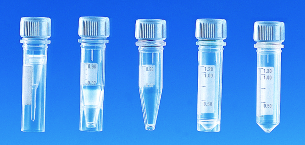 Microtubes, PP, with screw-cap, PP