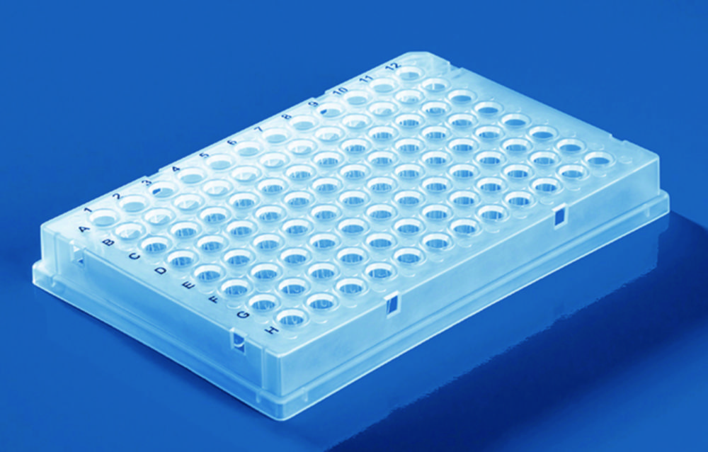 96-well PCR-Platten, PP, ganzer Rahmen