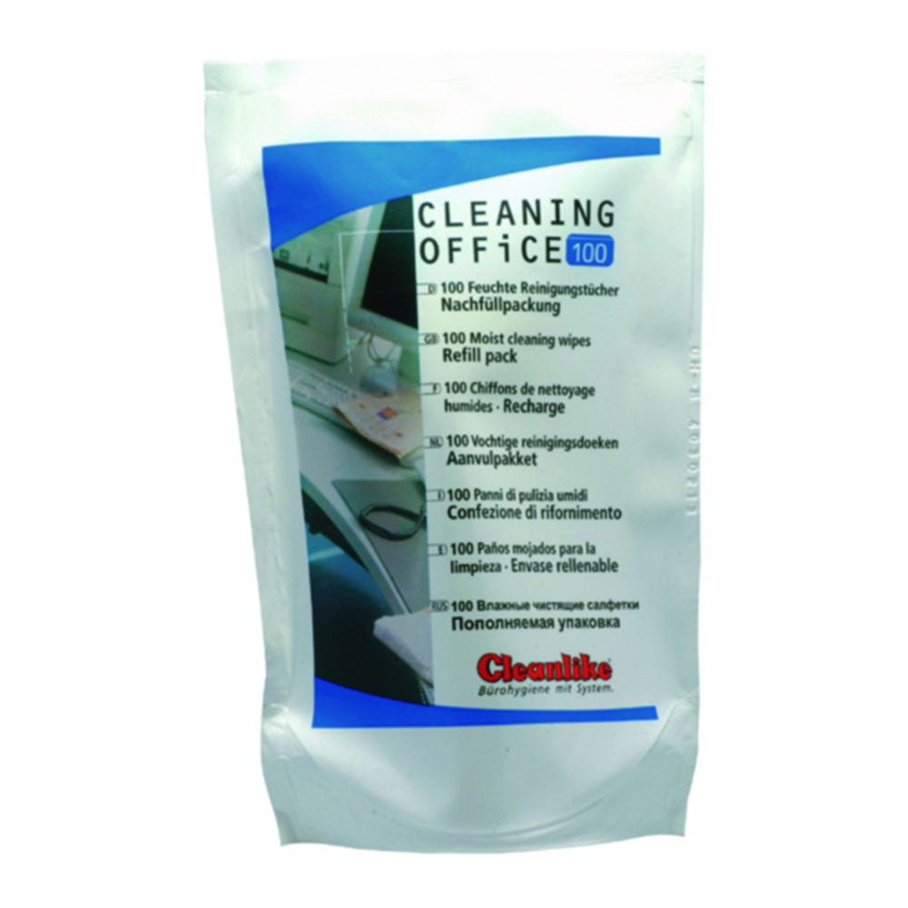 Cleaning Office, technical cleaning cloths with alcohol, refill pack