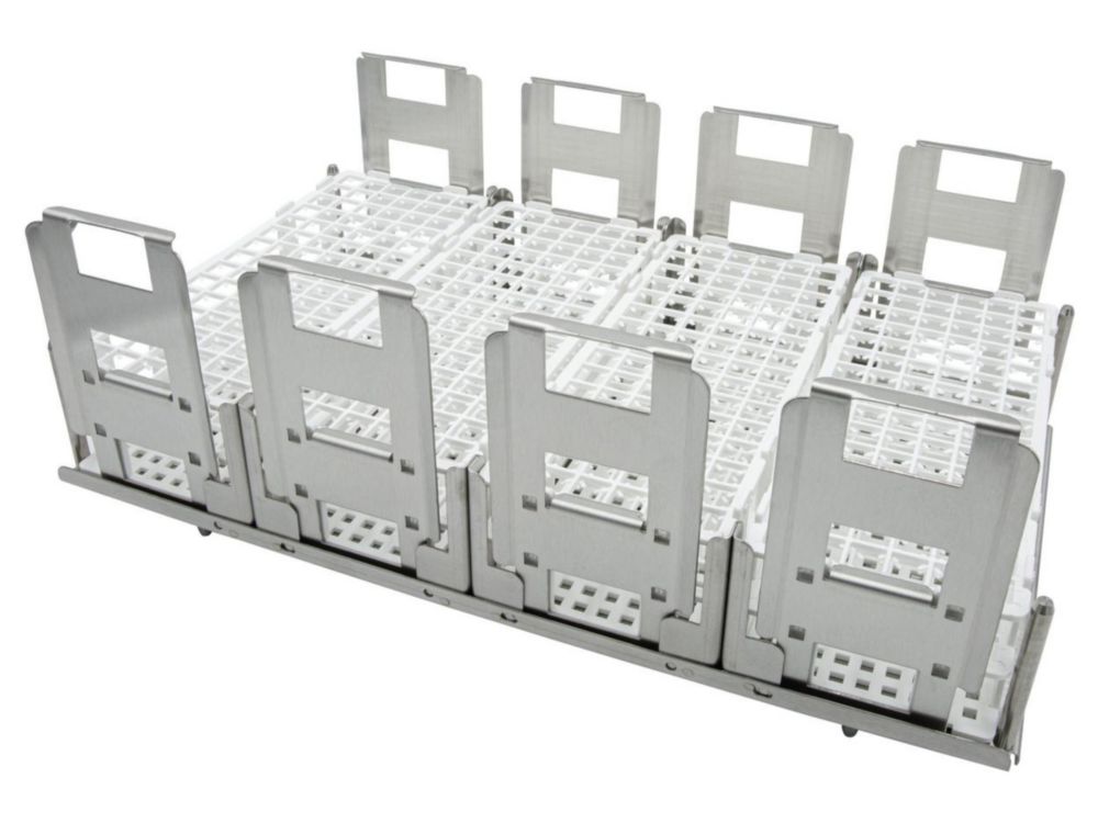 Trays with test tube racks