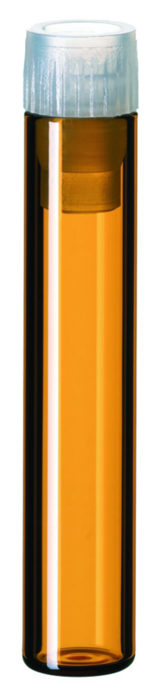 LLG-Flachbodengläser mit PE-Kappe (mit abgeschmolzenem Rand) ND8, ND12, ND15