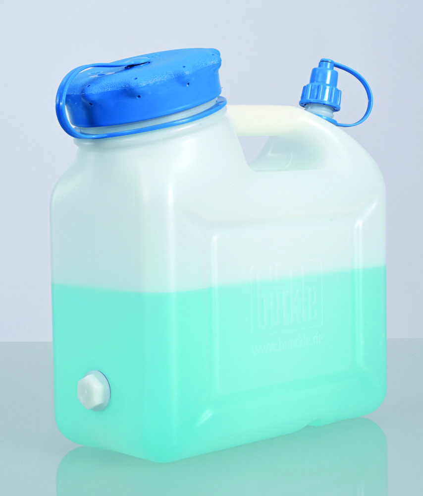 Wide-necked jerrycans, HDPE, without threaded connector, with ventilation