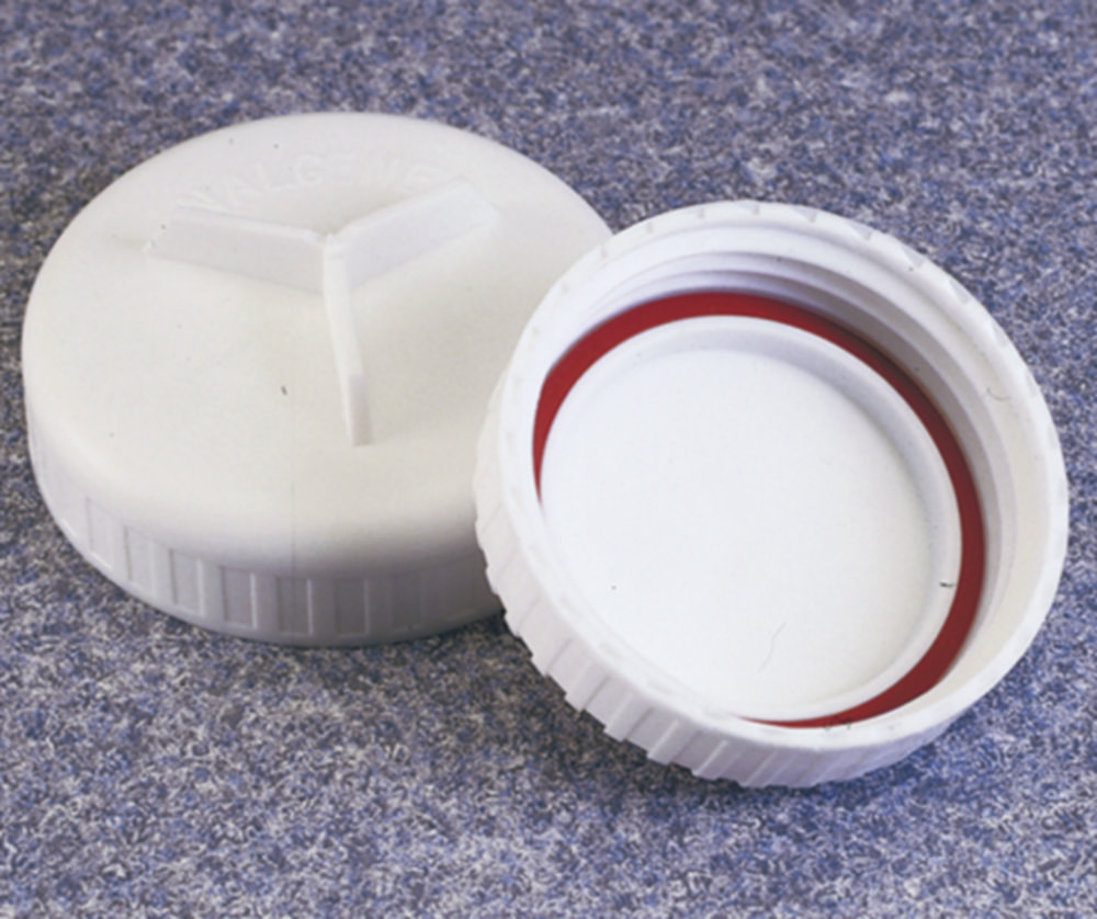 Sealing cap assemblies with silicone seal Nalgene™, PP