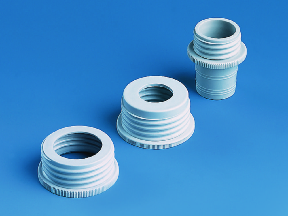 Bottle-thread adapters, PP and ETFE