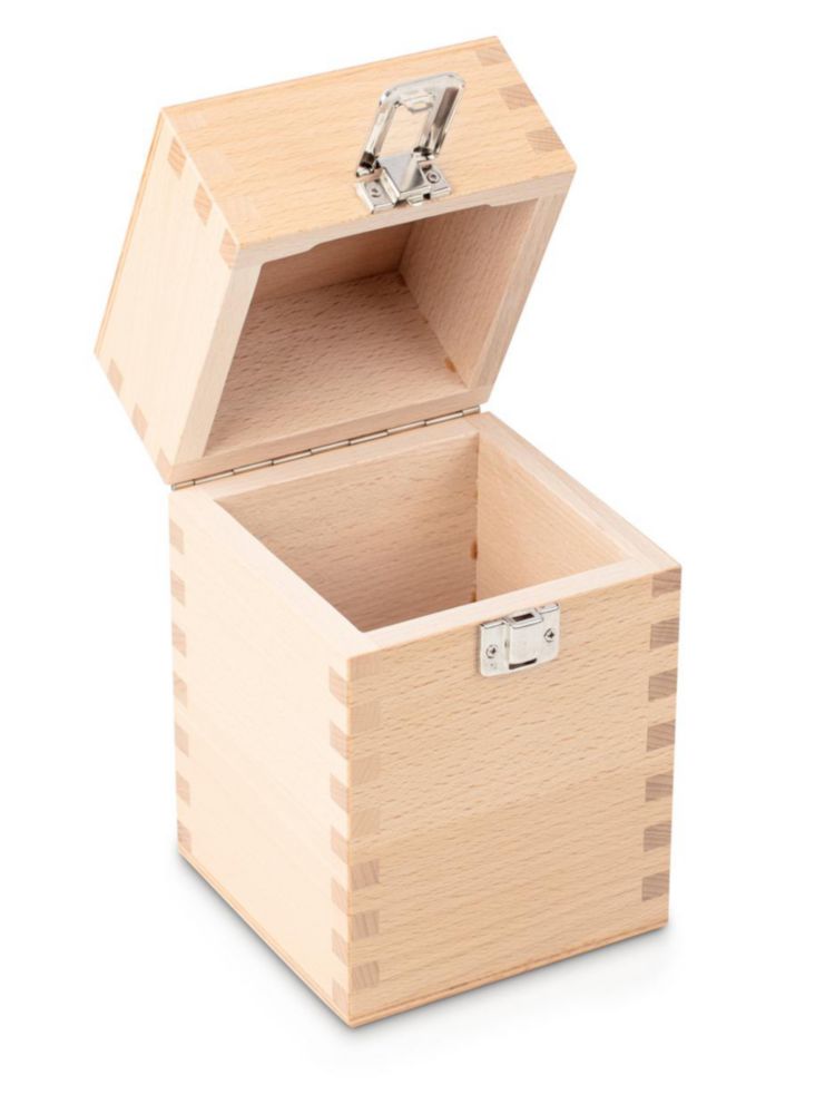 Wooden boxes for calibration weights, classes E1, E2, F1