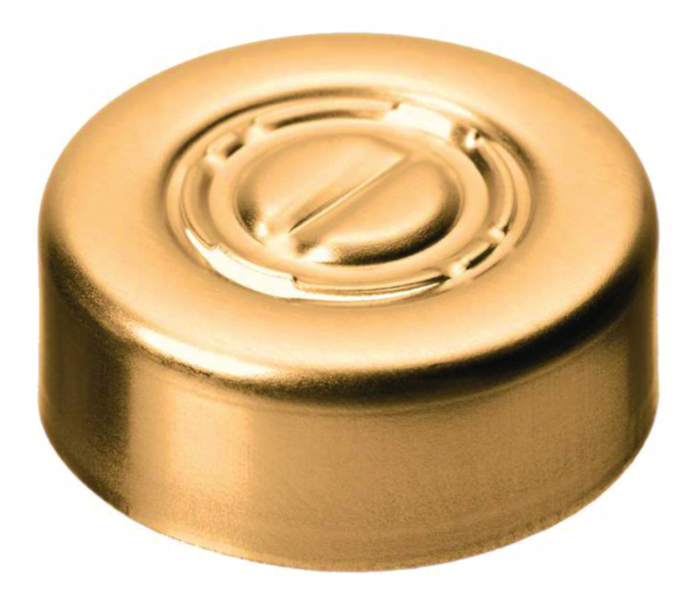 LLG-Crimp Seals ND20 (Center Tead Off Caps), Aluminium, ready assembled | Colour: Gold