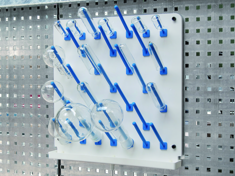 Draining racks LaboPlast®, PVC, with drain channel