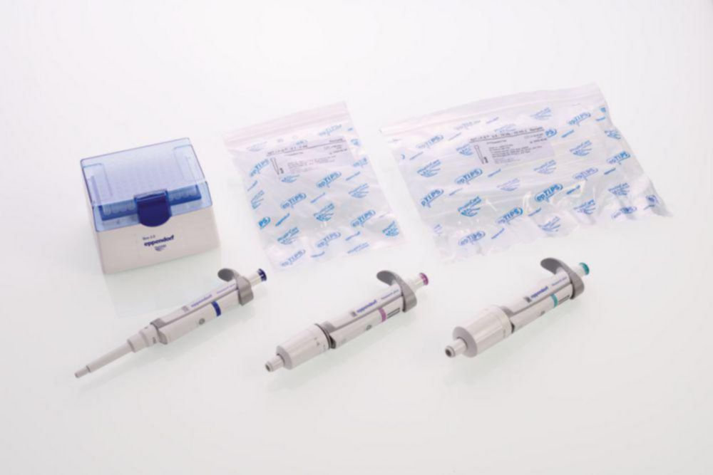Einkanal-Mikroliterpipetten Eppendorf Research® plus 3-Pack (General Lab Product), variabel