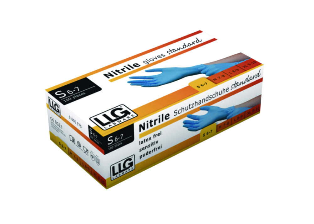 LLG-Einmalhandschuhe standard, Nitril, puderfrei