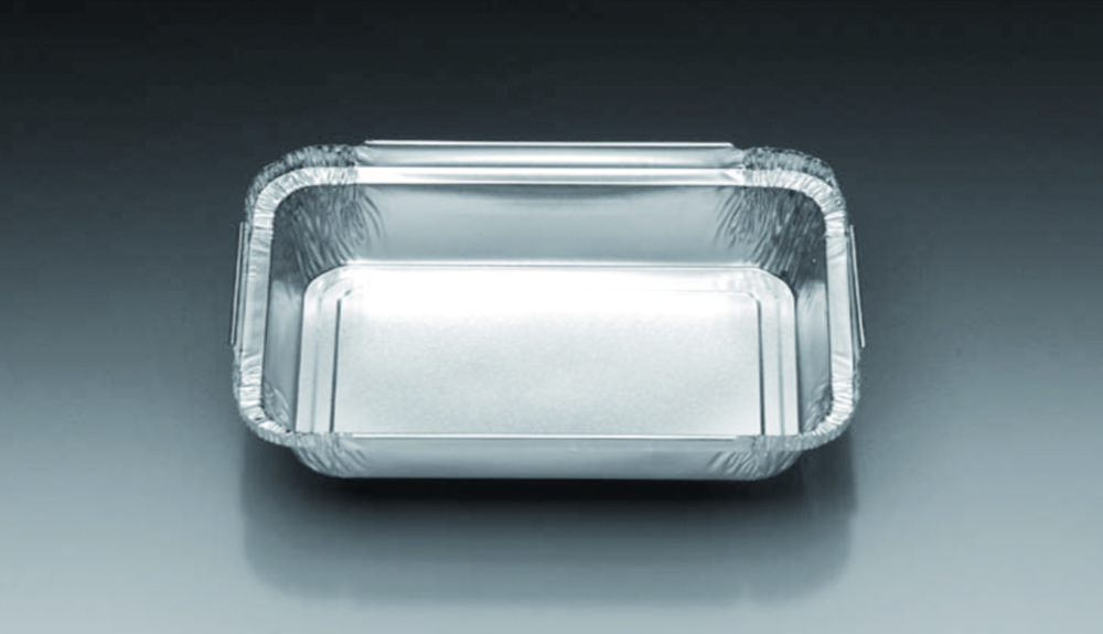 Aluminium containers, square