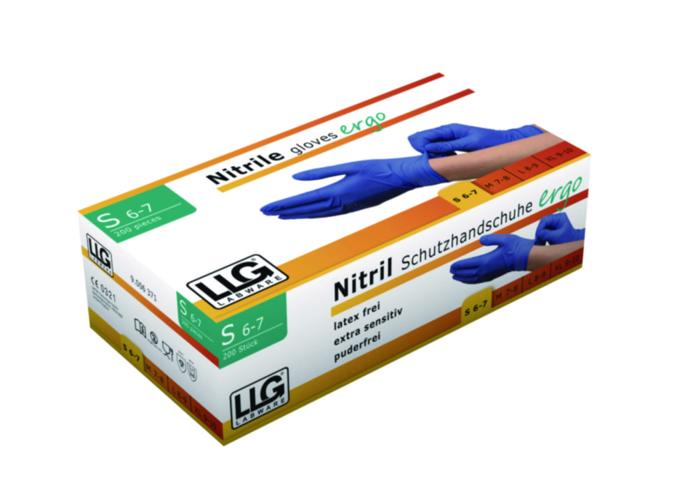 LLG-Einmalhandschuhe ergo, Nitril, puderfrei