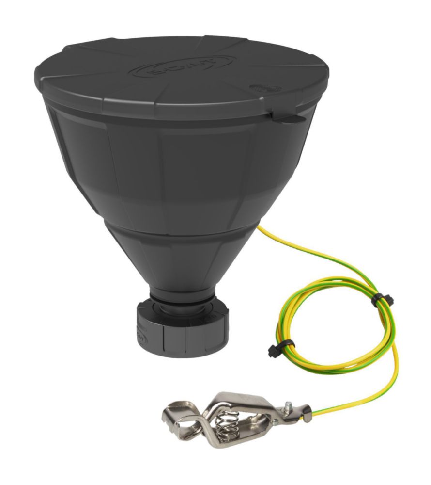 Safety funnel, V2.0, HDPE, electrostatic conductive