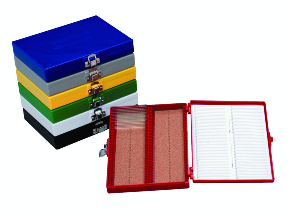 Microscope slide boxes