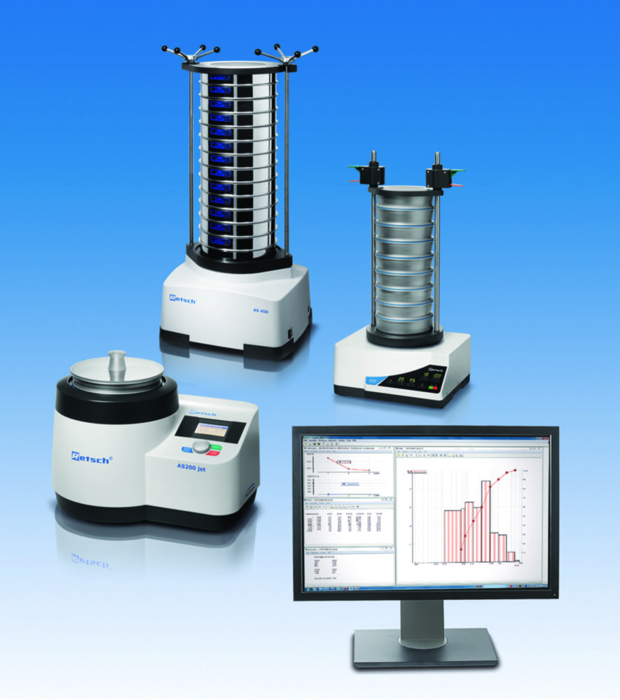 Softwarepaket EasySieve® für AnalysensiebmaschineAS control / AS 200 tap / AS jet