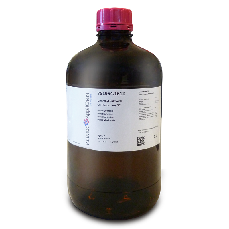 Dimethylsulfoxid für Headspace GC, 2,5 Liter