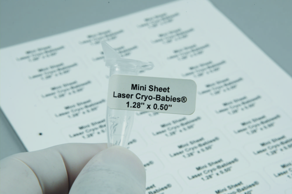 Laser deep freeze labels Cryo-Babies® and Cryo-Tags®