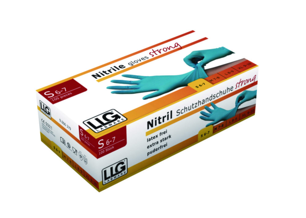 LLG-Einmalhandschuhe strong, Nitril, puderfrei